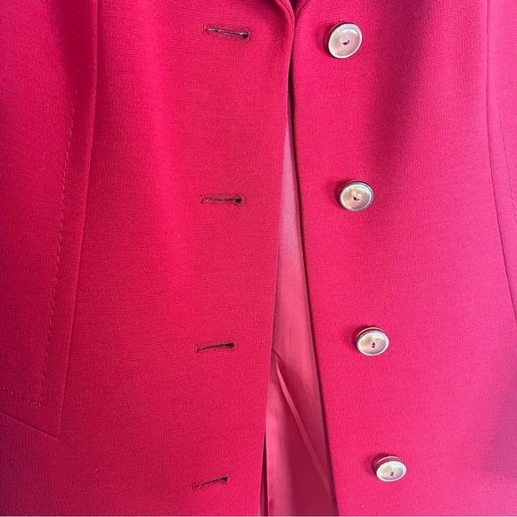 HUCKE European style wool red coat - Picture 5 of 8